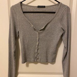 Brandy Melville Gray Long Sleeve